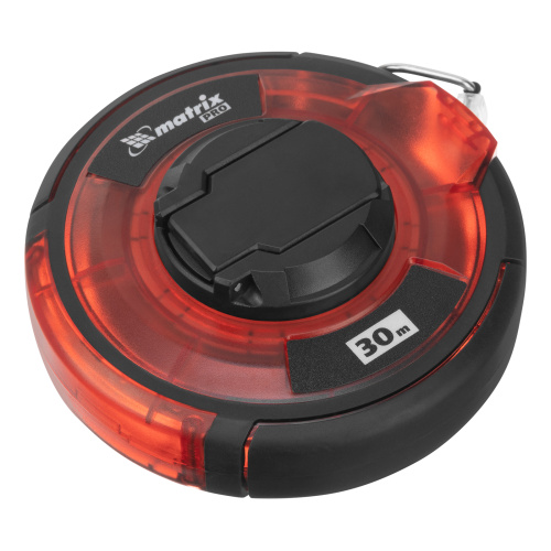 Рулетка геодезическая 30 м х 12,5 мм, закрытый корпус, стальная лента, односторонняя шкала, Pro Matrix по ценам производителя в Челябинске с доставкой по всей России