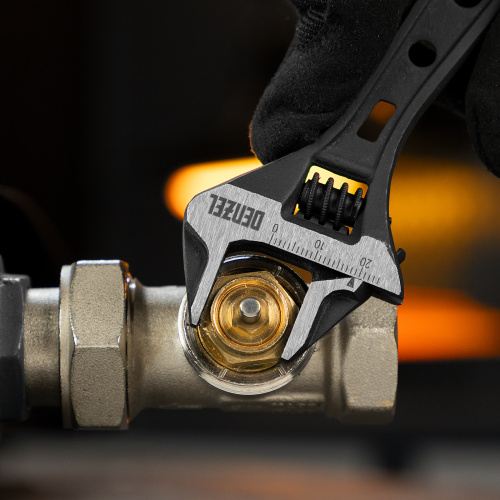 Ключ разводной 115 мм, CrV, кованый, укороченная рукоятка Denzel по ценам производителя в Челябинске с доставкой по всей России