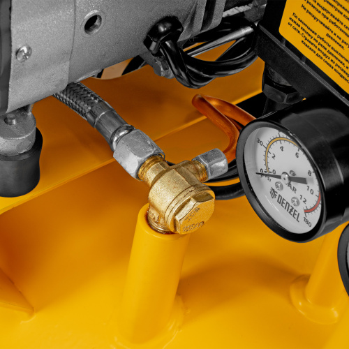 Компрессор безмасляный, малошумный DLS 2200/50, 2200 Вт, 2x1100, 50 л, 380 л/мин Denzel по ценам производителя в Челябинске с доставкой по всей России