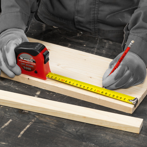 Рулетка Double fixation,10 м х 25 мм,обрезиненный корпус,двойная плавная фиксация Matrix по ценам производителя в Челябинске с доставкой по всей России