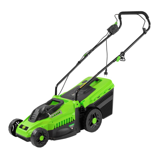 Газонокосилка электрическая L1500, 1500 Вт, ширина 33 см, 5 уровней, пластиковый травосборник 35 л Сибртех по ценам производителя в Челябинске с доставкой по всей России