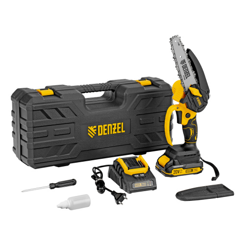 Цепная мини-пила аккумуляторная бесщет., CCS-150, шина 150 мм, Li-Ion, 20 В Denzel по ценам производителя в Челябинске с доставкой по всей России