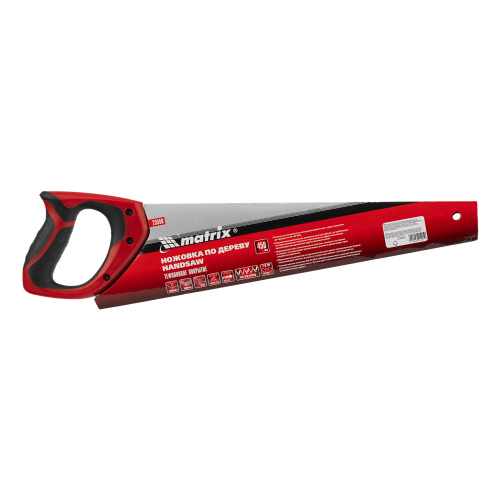 Ножовка по дереву, 450 мм, 7-8 TPI, зуб-3D, каленый зуб, тефлоновое покрытие полотна, двухкомпонентная рукоятка Matrix по ценам производителя в Челябинске с доставкой по всей России