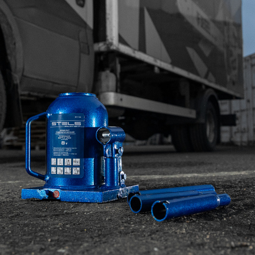 Домкрат гидравлический бутылочный телескопический, 8 т, H подъема 170-430 мм Stels по ценам производителя в Челябинске с доставкой по всей России