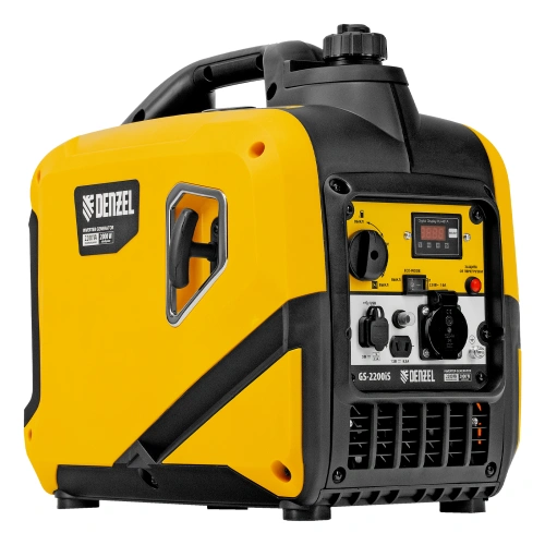 Генератор инверторный GS-2200iS, 2,2 кВт, 230 В, закрытый корпус, ручной старт DENZEL по ценам производителя в Челябинске с доставкой по всей России
