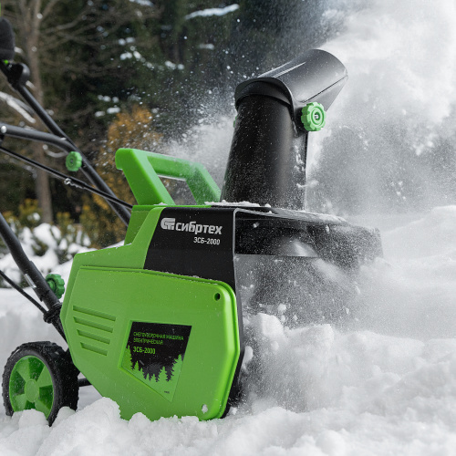 Снегоуборочная машина электрическая ЭСБ-2000, 2 кВт Сибртех по ценам производителя в Челябинске с доставкой по всей России