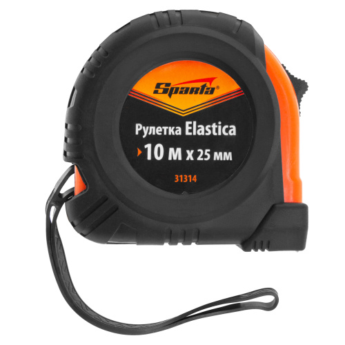 Рулетка Elastica,10 м х 25 мм,обрезиненный корпус Sparta по ценам производителя в Челябинске с доставкой по всей России