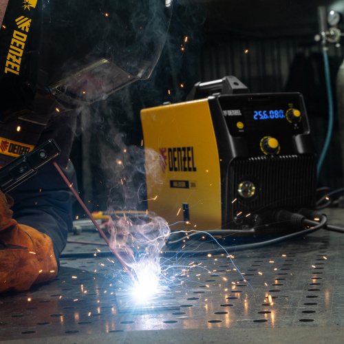 Аппарат инвертор. полуавтомат. cварки IMIG-205SDR, 200 А, ПВ 60%, катушка 5 кг Denzel по ценам производителя в Челябинске с доставкой по всей России