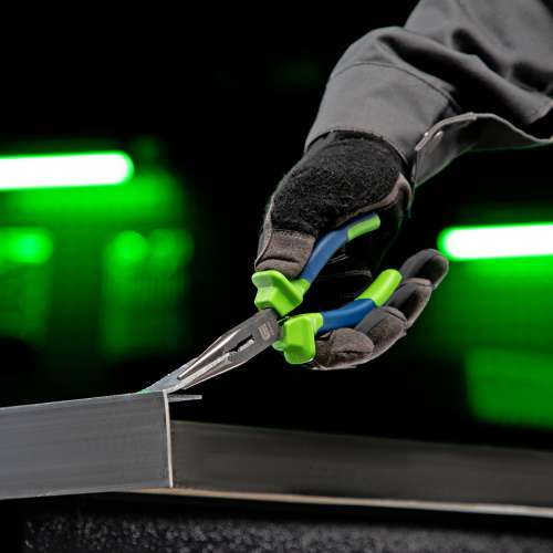 Длинногубцы прямые, 160 мм, двухкомпонентные рукоятки Сибртех по ценам производителя в Челябинске с доставкой по всей России