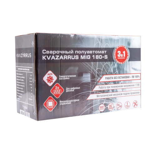 Сварочный полуавтомат KVAZARRUS MIG 180-S купить в Москве с доставкой по всей России | ProtosMarket.ru