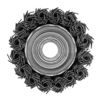 Щетка для УШМ, 65 мм, М14, "чашка", крученая проволока 0.8 мм Matrix по ценам производителя в Челябинске с доставкой по всей России