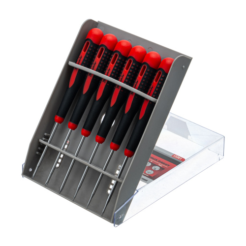 Набор отверток для точных работ Fusion, двухкомпонентная рукоятка, 6 шт, в пластиковом пенале Matrix по ценам производителя в Челябинске с доставкой по всей России