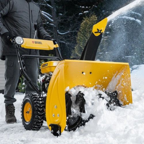Бензиновая снегоуборочная машина SBM 610, 212 cc, ручной старт, фара Denzel по ценам производителя в Челябинске с доставкой по всей России