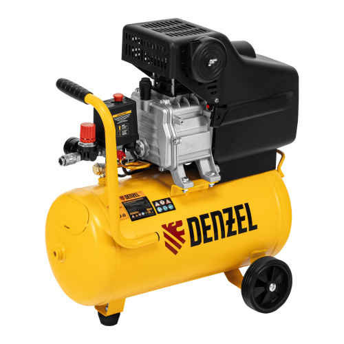 Компрессор воздушный DC1500/24, прямой привод, 1.5 кВт, 24 литра, 220 л/мин Denzel по ценам производителя в Челябинске с доставкой по всей России