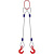 Строп канатный 2СК,  с 2 крюками 12,5Т x 5М по ценам производителя в Челябинске с доставкой по всей России
