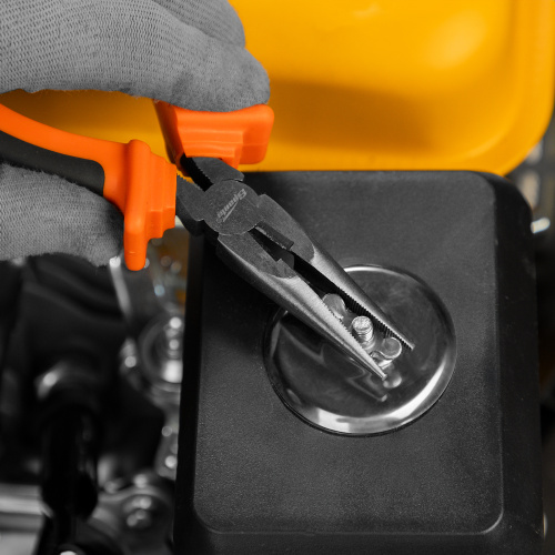 Длинногубцы прямые Comfort, 160 мм ,шлифованные, двухкомпонентные рукоятки Sparta по ценам производителя в Челябинске с доставкой по всей России