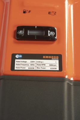 Генератор бензиновый 6,0 кВт 220В 27 л с электростартером и колесами TOR KM8000H купить в Москве с доставкой по всей России | ProtosMarket.ru