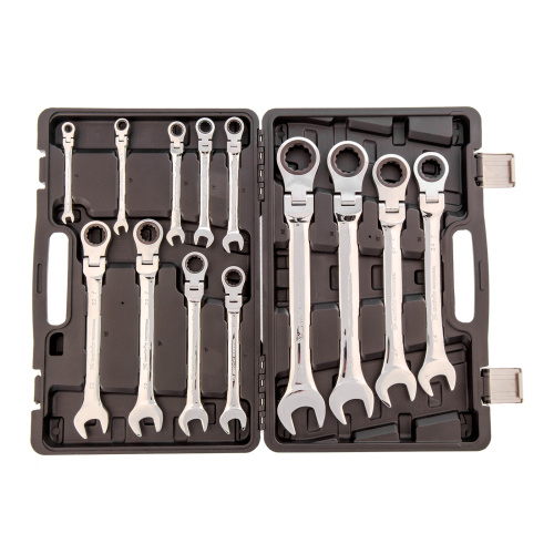 Набор ключей комбинированных, трещоточных шарнирных 13 шт. Matrix по ценам производителя в Челябинске с доставкой по всей России