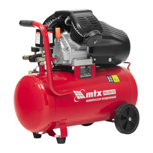 Компрессор воздушный КК-2200/50, 2,2 кВт, 350 л/мин, 50 л, прямой привод, масляный MTX по ценам производителя в Челябинске с доставкой по всей России