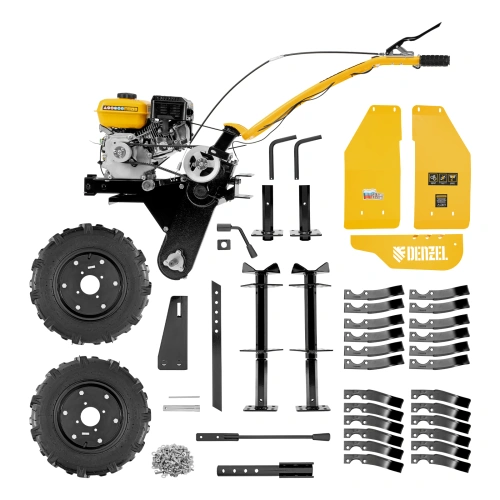 Мотоблок DPT-270S, 7 л.с., ремен.сцеп, фрез 3х4, ШОМ, передачи 2В/1Н Denzel по ценам производителя в Челябинске с доставкой по всей России