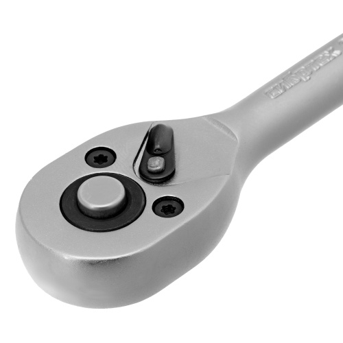 Ключ-трещотка 1/4", 45 зубьев, с быстрым сбросом, матовый хром Сибртех по ценам производителя в Челябинске с доставкой по всей России