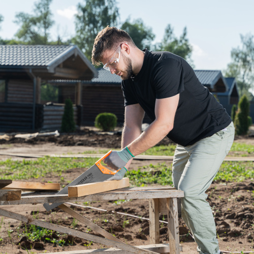 Ножовка по дереву, 400 мм, шаг зубьев 5 мм, пластиковая рукоятка по ценам производителя в Челябинске с доставкой по всей России