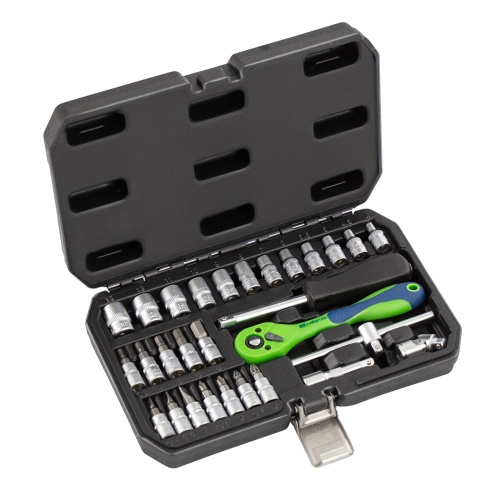 Набор инструментов 29 предметов, CrV, 1/4" Сибртех по ценам производителя в Челябинске с доставкой по всей России