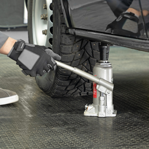 Домкрат гидравлический бутылочный, 5 т, h подъема 197-382 мм, в пластиковом кейсе Matrix по ценам производителя в Челябинске с доставкой по всей России