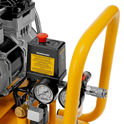 Компрессор безмасляный, малошумный DLS 1500/50, 1500 ВТ, 2x750, 50 л, 260 л/мин Denzel по ценам производителя в Челябинске с доставкой по всей России