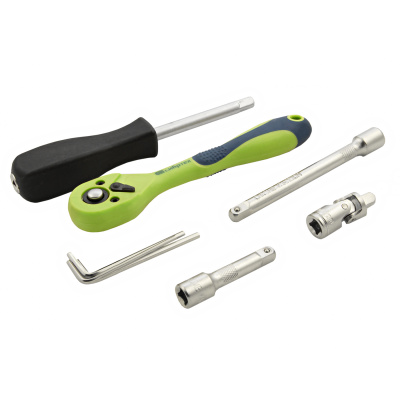 Набор инструментов 56 предметов, CrV, 1/4" Сибртех по ценам производителя в Челябинске с доставкой по всей России