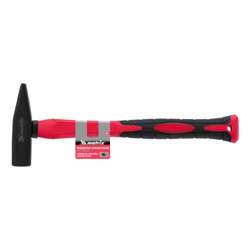 Молоток слесарный optimal, 400 г, фибергласовая обрезиненная рукоятка, квадратный боек Matrix по ценам производителя в Челябинске с доставкой по всей России