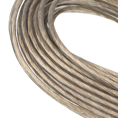 Трос металлополимерный прозрачный ПР-4.0, толщина 4.0 мм, моток 20 метров Сибртех по ценам производителя в Челябинске с доставкой по всей России