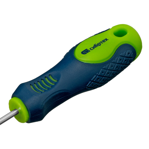 Отвертка, SL3 х 100 мм, CrV, двухкомпонентная рукоятка Сибртех по ценам производителя в Челябинске с доставкой по всей России