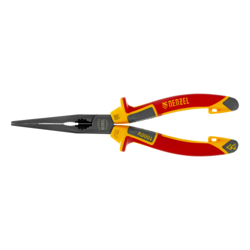 Длинногубцы прямые, диэлектрические рукоятки до 1000 В, трехкомпонентные рукоятки, 205мм Denzel по ценам производителя в Челябинске с доставкой по всей России