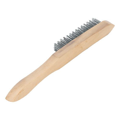 Щетка четырехрядная металлическая с деревянной ручкой Sparta по ценам производителя в Челябинске с доставкой по всей России