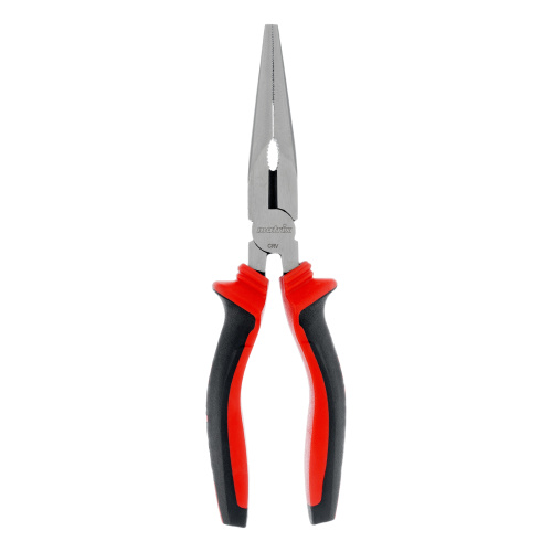 Длинногубцы прямые, 200 мм, хром-ванадий, двухкомпонентные рукоятки Matrix по ценам производителя в Челябинске с доставкой по всей России