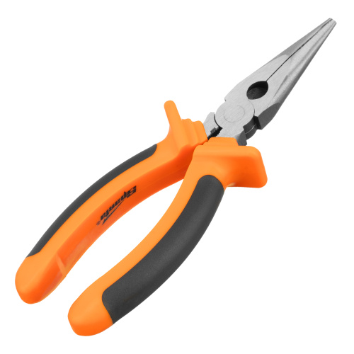 Длинногубцы прямые Comfort, 180 мм, шлифованные, двухкомпонентные рукоятки Sparta по ценам производителя в Челябинске с доставкой по всей России