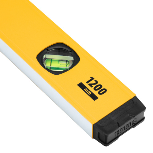 Уровень алюминиевый, магнит, фрезерованный, 3 глазка (1 зеркал.) 0,5 мм/м, 1200 мм Denzel по ценам производителя в Челябинске с доставкой по всей России