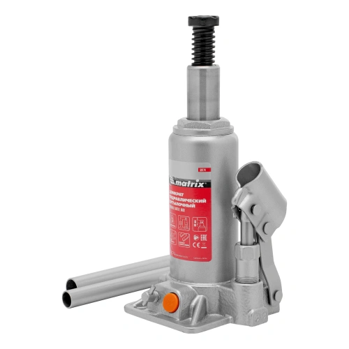 Домкрат гидравлический бутылочный, 3 т, h подъема 178-343 мм, в пластиковом кейсе Matrix по ценам производителя в Челябинске с доставкой по всей России