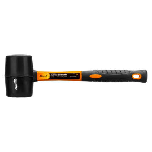 Киянка резиновая, 450 г, черная резина, фибергласовая рукоятка Sparta по ценам производителя в Челябинске с доставкой по всей России