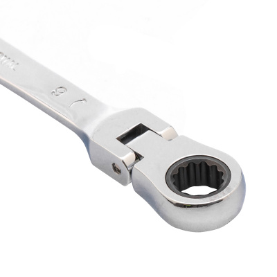 Ключ комбинированный трещоточный, 9 мм, CrV, шарнирный, зеркальный хром Matrix по ценам производителя в Челябинске с доставкой по всей России