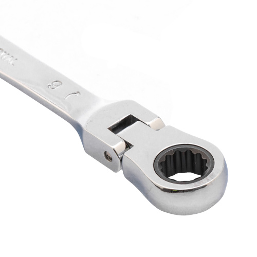 Ключ комбинированный трещоточный, 9 мм, CrV, шарнирный, зеркальный хром Matrix по ценам производителя в Челябинске с доставкой по всей России