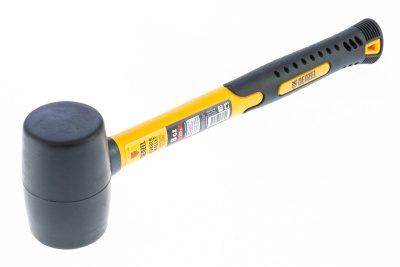 Киянка резиновая, 8 oz, черная резина, фибергласовая рукоятка Denzel по ценам производителя в Челябинске с доставкой по всей России