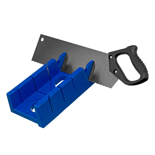 Стусло пластиковое, синее, 4 угла для запила, пила 350 мм Сибртех по ценам производителя в Челябинске с доставкой по всей России