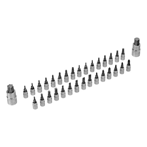 Набор инструментов, 1/2", 1/4", CrV, S2, пластиковый кейс, 194 предмета Denzel по ценам производителя в Челябинске с доставкой по всей России