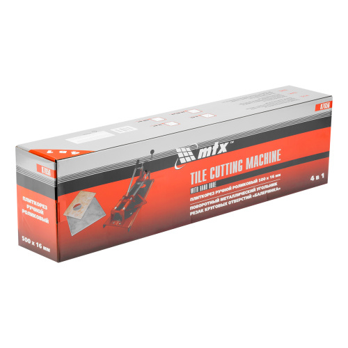 Плиткорез 500 х 16 мм, "Балеринка", поворотный металлический угольник MTX по ценам производителя в Челябинске с доставкой по всей России