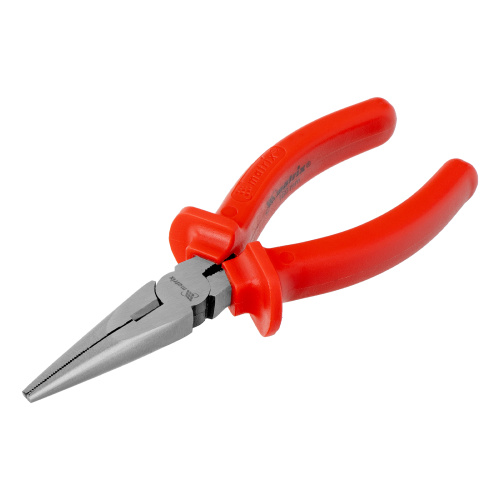 Длинногубцы прямые Econom, 160 мм, шлифованные, пластмассовые рукоятки Matrix по ценам производителя в Челябинске с доставкой по всей России