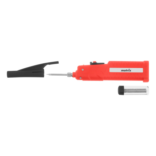 Паяльник беспроводной 4.5 В, 8 Вт, 350°С, припой 10 г, работа от элементов питания 3хАА Matrix по ценам производителя в Челябинске с доставкой по всей России