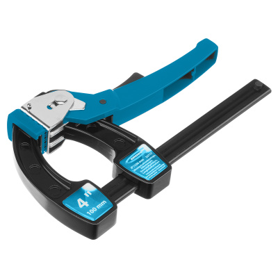 Струбцина реечная быстрозажимная 4, металлический корпус, рычажный храповой механизм, 100 мм Gross по ценам производителя в Челябинске с доставкой по всей России