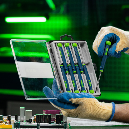 Набор отверток для точных работ универсальный, 8 шт, Crv Сибртех по ценам производителя в Челябинске с доставкой по всей России